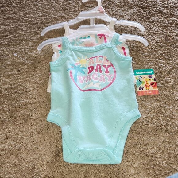 2-pack Baby Girls’ Cami Bodysuits from Garanimals 0-3 - Picture 4 of 5